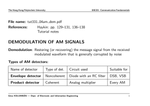 demodulation of am signals