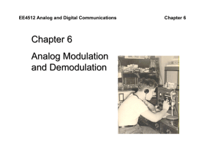Chapter 6 Analog Modulation and Demodulation