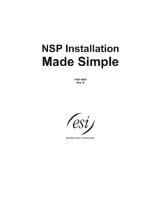 NSP Installation Made Simple