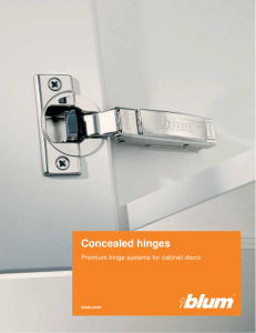 Blum`s Concealed hinges