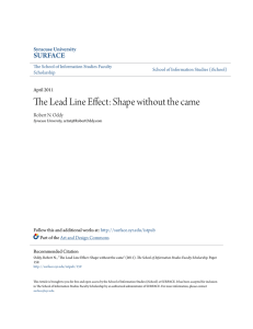 The Lead Line Effect: Shape without the came
