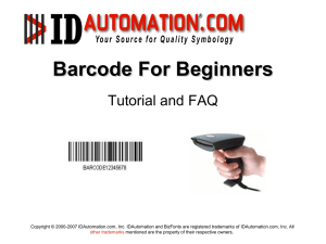 Barcode For Beginners