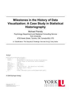 Milestones in the History of Data Visualization: A