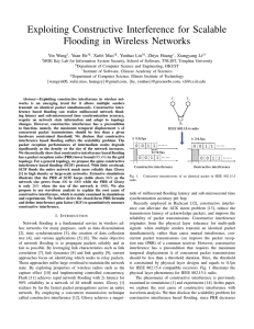 Exploiting Constructive Interference for Scalable Flooding in