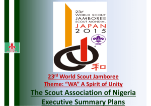The Scout Association of Nigeria Executive Summary Plans