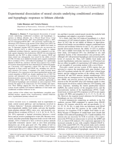 Experimental dissociation of neural circuits underlying conditioned