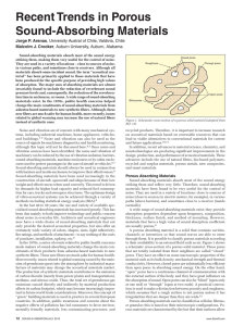 Recent Trends in Porous Sound-Absorbing Materials