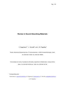 Review in Sound Absorbing Materials (PDF Available)