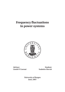 Frequency Fluctuations in Power Systems