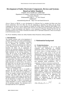 Development of Safety Electronic-Components, Devices