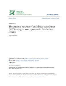 (SST) during recloser operation in distribution