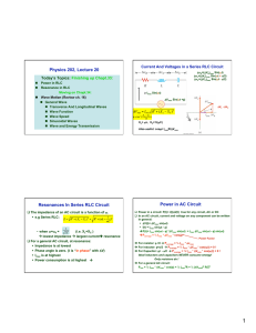 Power in AC Circuit