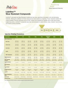 LubriOne™ Wear Resistant Compounds