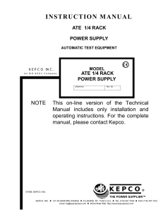 Kepco ATE 75 0.7M