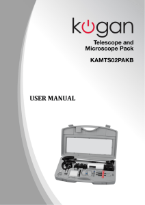 KAMTS02PAKB Telescope and Microscope Pack User