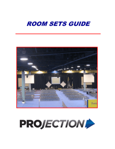 room sets guide - Projection Presentation Technology