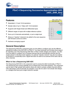 ADC_SAR_Seq - Cypress Semiconductor