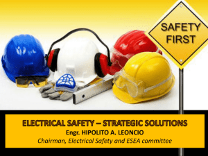 electrical safety – strategic solutions - Institute of Integrated Electrical