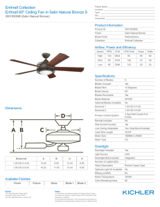 Enthrall Collection Enthrall 60" Ceiling Fan in Satin Natural Bronze S