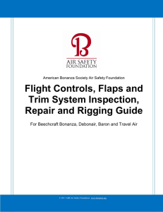 Flight Controls, Flaps and Trim System Inspection, Repair and