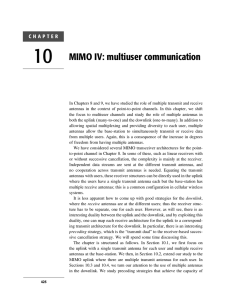 10 MIMO IV: multiuser communication