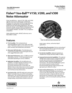 Fisher Vee-Ball V150, V200, and V300 Noise Attenuator