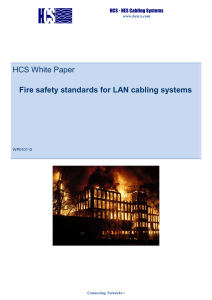 HCS White Paper Fire safety standards for LAN cabling systems