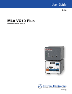 MLA VC10 Plus User Guide