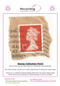 Stamp Collection Point - Recycling for Good Causes