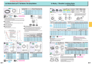 U-Nuts® / Double Locking Nuts Lock Washers (Nord