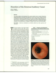 Disorders of the External Auditory Canal