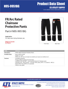 Chainsaw FR/Arc-Rated Pants FR/Arc