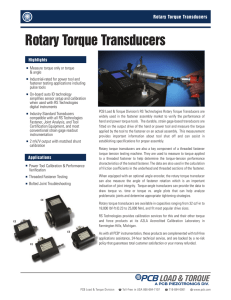 Rotary Torque Transducers