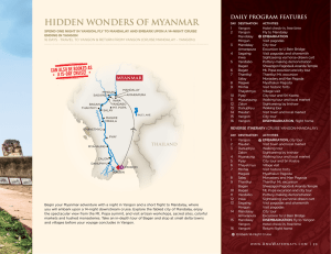HIDDEN WONDERS OF MYANMAR