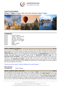Taste of Myanmar - World Travel Market