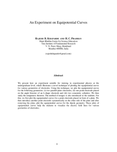 An Experiment on Equipotential Curves