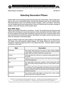 Selecting Decorative Pillows