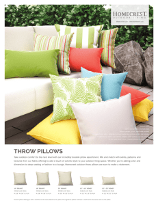throw pillows