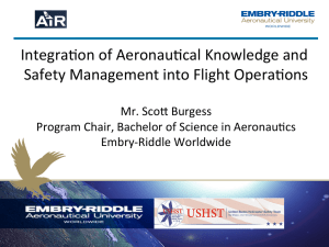 Integration of Aeronautical Knowledge and Safety Management into