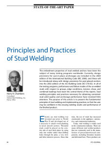 Principles and Practices of Stud Welding