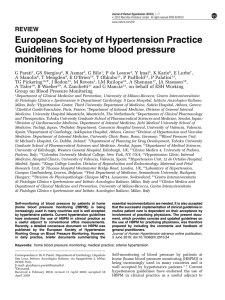 European Society of Hypertension Practice Guidelines for home