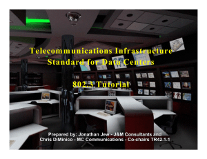 Telecommunications Infrastructure Standard for Data