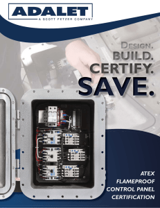 atex flameproof control panel certification c