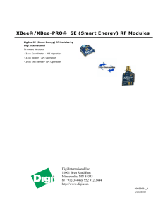 XBee®/XBee-PRO® SE (Smart Energy) RF