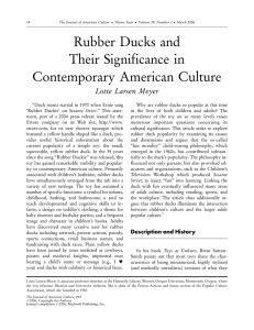 Rubber Ducks and Their Significance in