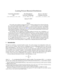 Learning Poisson Binomial Distributions