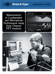 Measurement of Loudspeaker and Microphone Performance