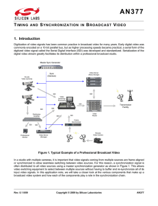 Timing and Synchronization in Broadcast Video