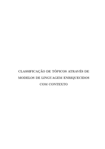 classificação de tópicos através de modelos de linguagem