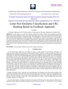 Letter Pair Similarity Classification and URL Ranking Based